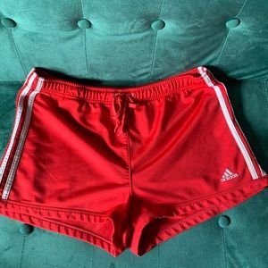Red adidas’s shorts